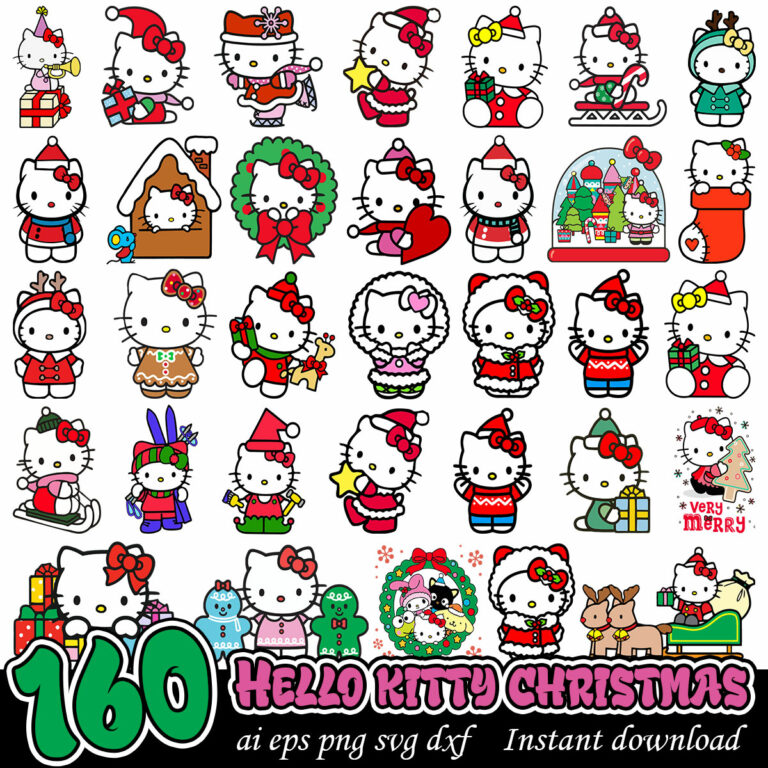 Hello kitty christmas big png bundle, hello kitty christmas png - High ...