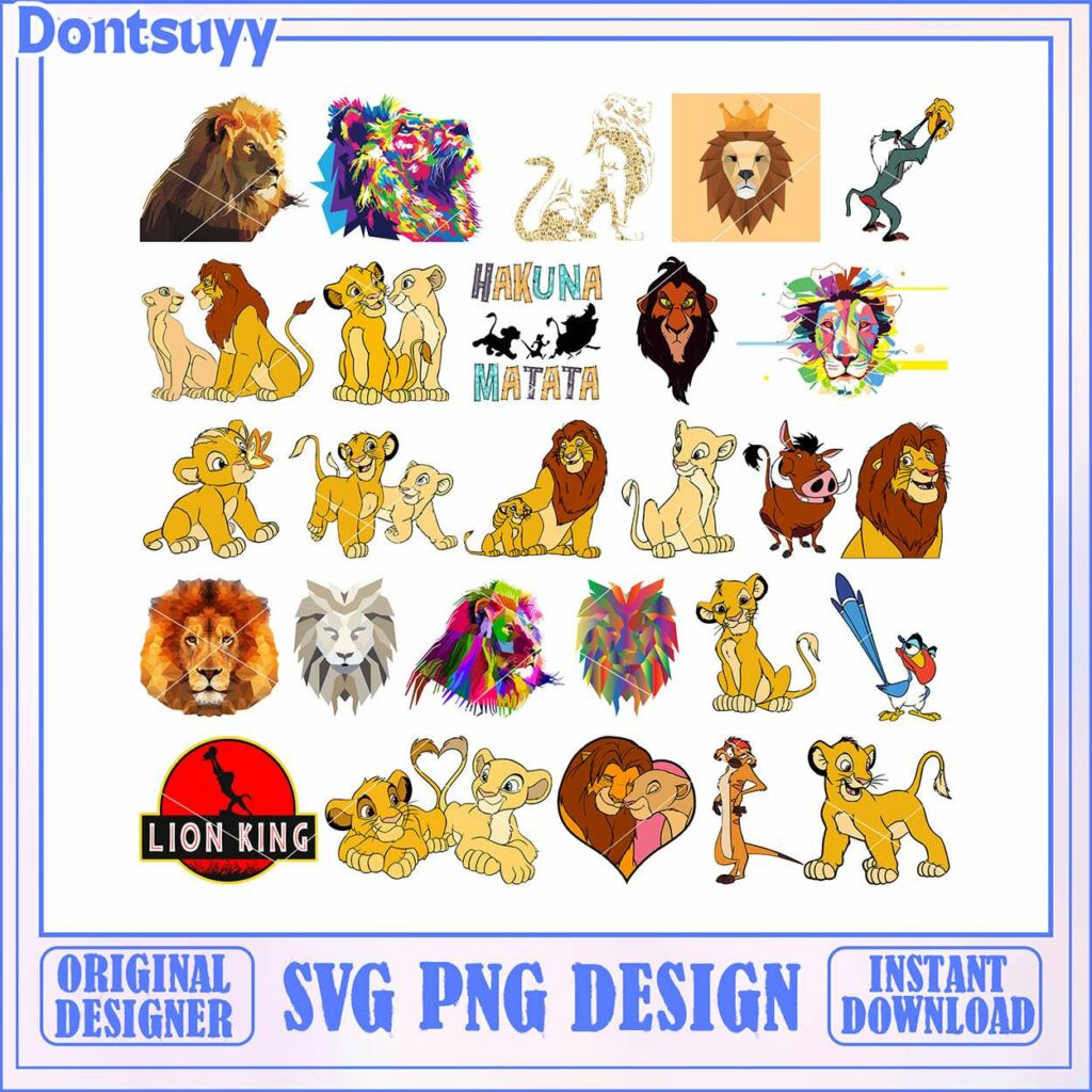 Lion king hakuna matata svg bundle, hakuna matata svg, lion king svg ...