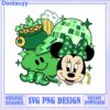 Minnie Mouse PNG design for instant download, cute heart elements included