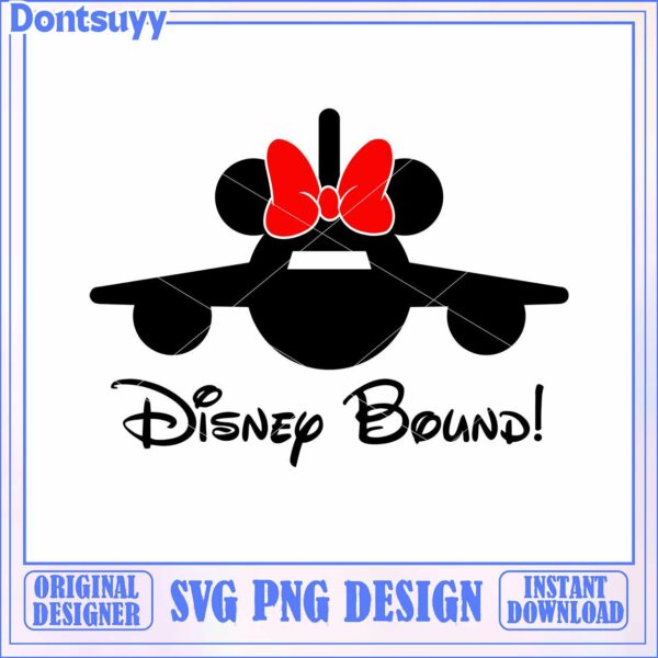 Minnie Mouse Plane Disney SVG PNG