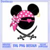 Minnie Mouse Pirate SVG PNG Design, perfect for fun projects