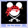 Minnie Mouse Pirate SVG Design, perfect for creative projects