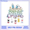 Happy Easter 2024 PNG Design with Bunny Glasses and Bow
