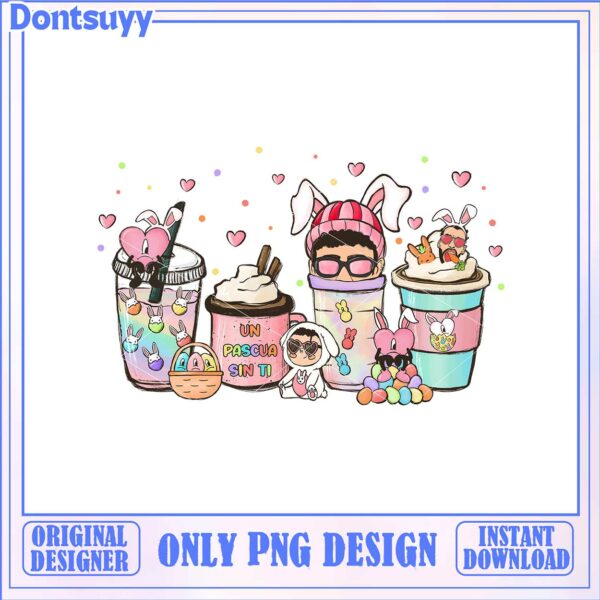 Fun Bunny-Themed Easter PNG Design for Instant Download