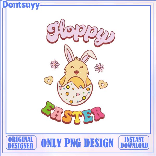 Floppy Easter Bunny PNG Design – Instant Download for Crafts