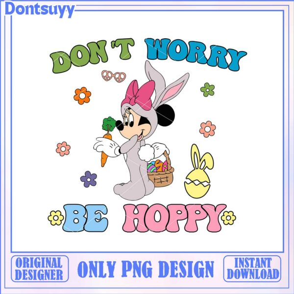 Don’t Worry Be Hoppy PNG Design – Instant Download Art Print
