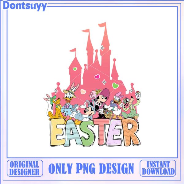 Disney Easter PNG Graphic with Mickey and Friends – Download Now!