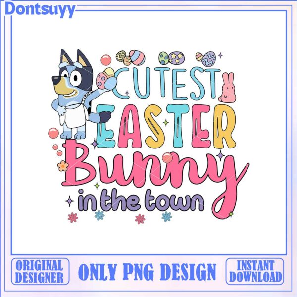 Cutest Easter Bunny PNG Design for Instant Download Fun