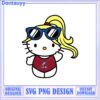 Cute Hello Kitty SVG Design with Sunglasses and Sportswear