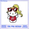 Cute Hello Kitty SVG Design with Sunglasses and Sports Outfit