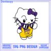 Cute Hello Kitty SVG Design with Sunglasses and Green Shirt