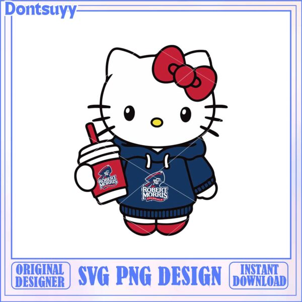 Cute Hello Kitty SVG Design with Robert Morris Hoodie Download