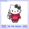 Cute Hello Kitty SVG Design with Hoodie and Drink Download