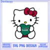 Cute Hello Kitty SVG Design with Heart and SHU Logo Download