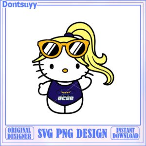 Cute Hello Kitty SVG Design for Instant Download Kids Apparel