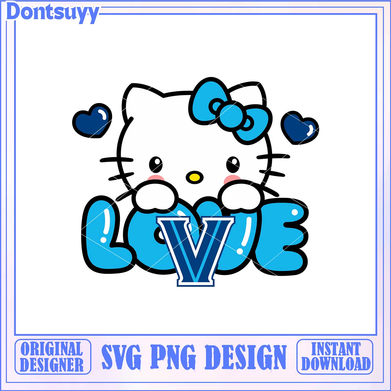 Cute Hello Kitty Love Design for SVG PNG Downloadable Art - High ...