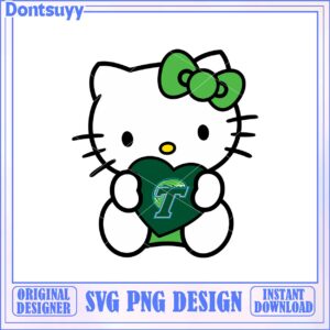 Cute Hello Kitty Holding Heart Graphic SVG Download Design