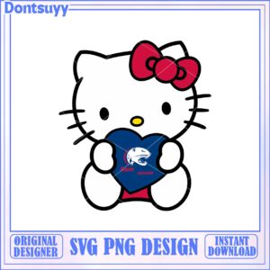 Cute Hello Kitty Heart Design SVG for Instant Download Fans