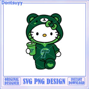 Cute Hello Kitty Green Bear SVG Instant Download Design File