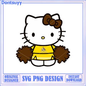 Cute Hello Kitty Cheerleader SVG Instant Download Design File