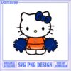 Cute Hello Kitty Cheerleader SVG Graphic for Instant Download
