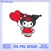 Cute Hello Kitty Character with Orange Outfit SVG Download Design