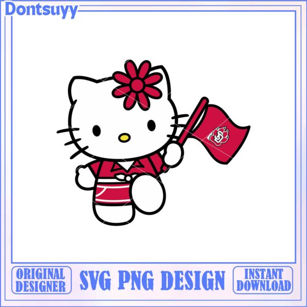 Cute Hello Kitty Character SVG Design for Instant Download