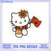 Cute Hello Kitty Character in Owl Hoodie SVG Digital Artwork