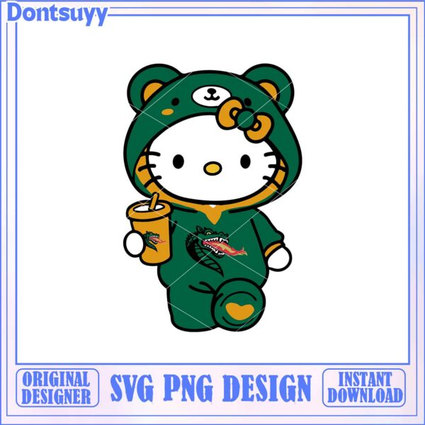 Cute Hello Kitty Bear Hoodie SVG Instant Download Design