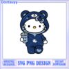 Cute Hello Kitty Bear Costume SVG Instant Download Design