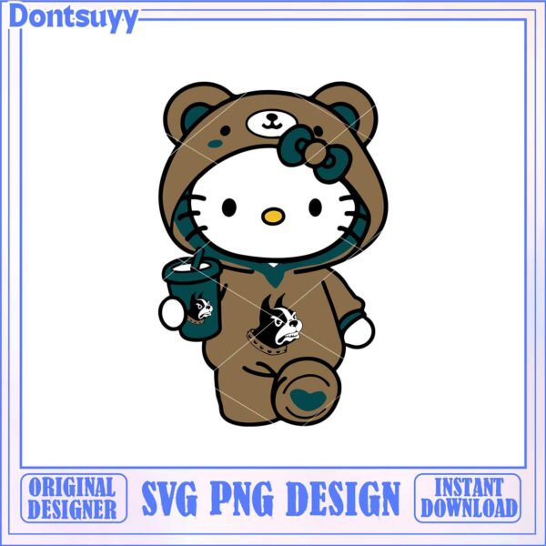 Cute Hello Kitty Bear Costume SVG Instant Download Design