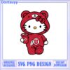 Cute Halloween Hello Kitty SVG Design with Balloon and Skull
