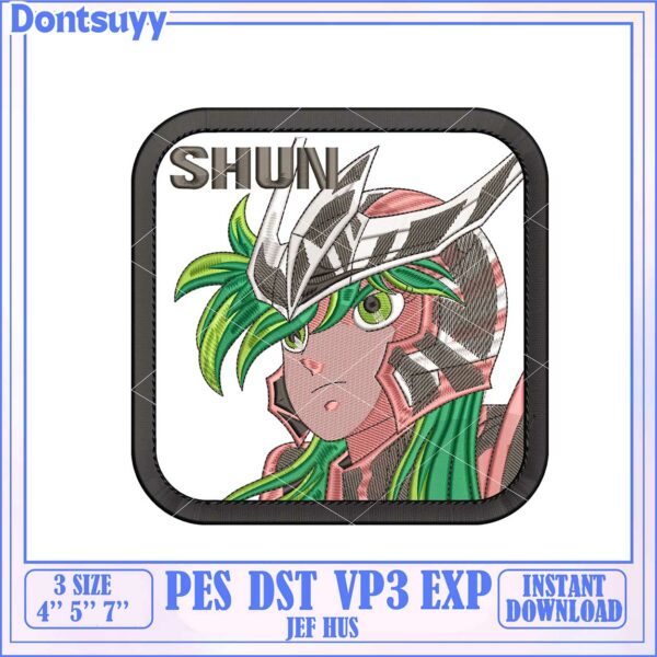 Shun Embroidery Design Download PES DST VP3 EXP Instant Access