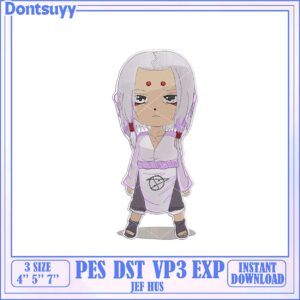 Embroidery Design Cute Character Downloadable Format PES DST VP3 Embroidery Design Cute Character Downloadable Format PES DST VP3