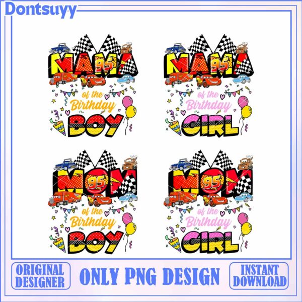 Colorful Birthday Boy and Girl PNG Design for Party Celebrations
