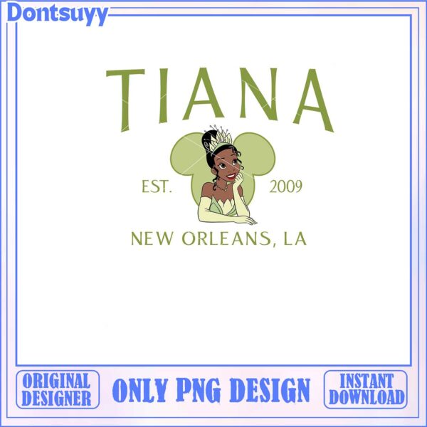 Tiana PNG Design New Orleans Digital Download Instant Access 2009