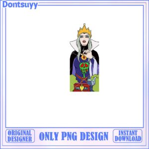 Spooky Queen Character PNG Design for Instant Download Use