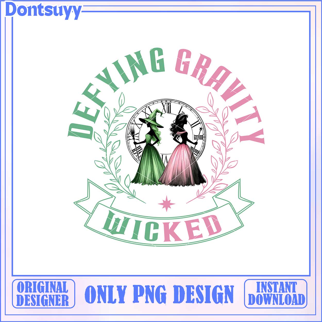 Defying Gravity Wicked PNG Design Instant Download for Fans - High ...