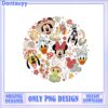 Colorful Disney Princess Bows PNG Design for Digital Download