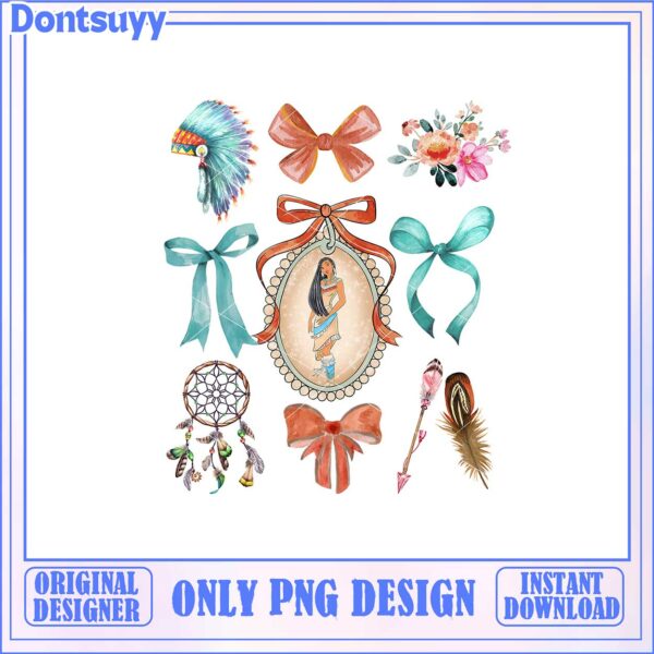 Colorful Bohemian Dreamcatcher and Floral PNG Art Download