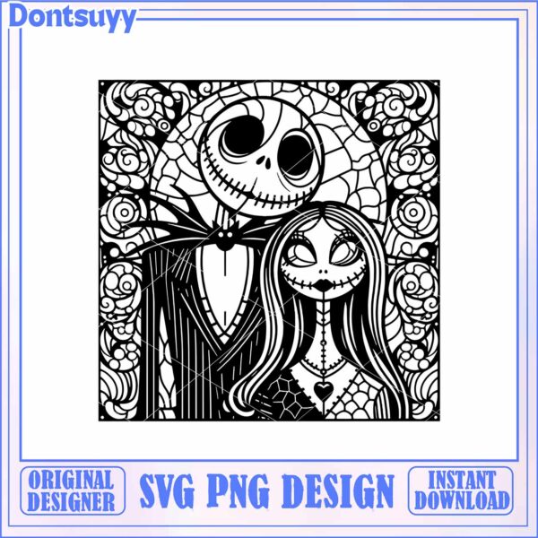 Stylish SVG Product Art of Wedding Couple for Instant Download