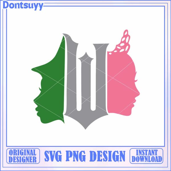 Stylish SVG Graphic of Faces in Unique Colorful Silhouettes