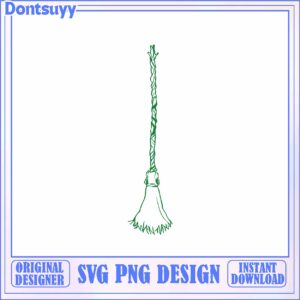 Stylish Broom Vector Art for Creative Projects Instant Download
