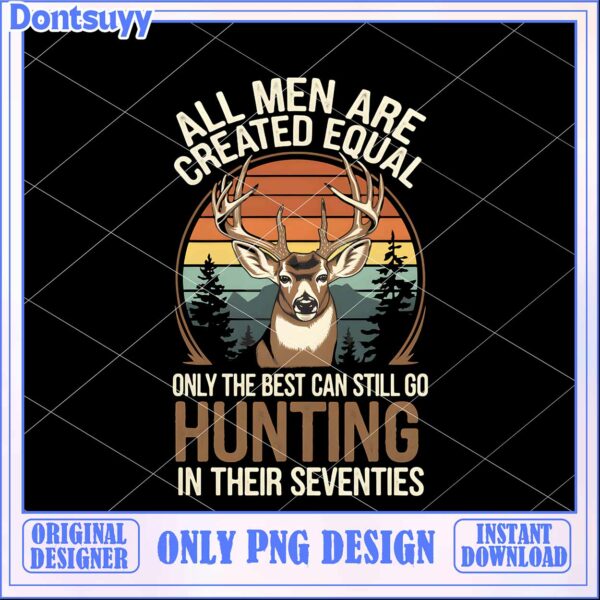 Hunting PNG 70s Deer Design