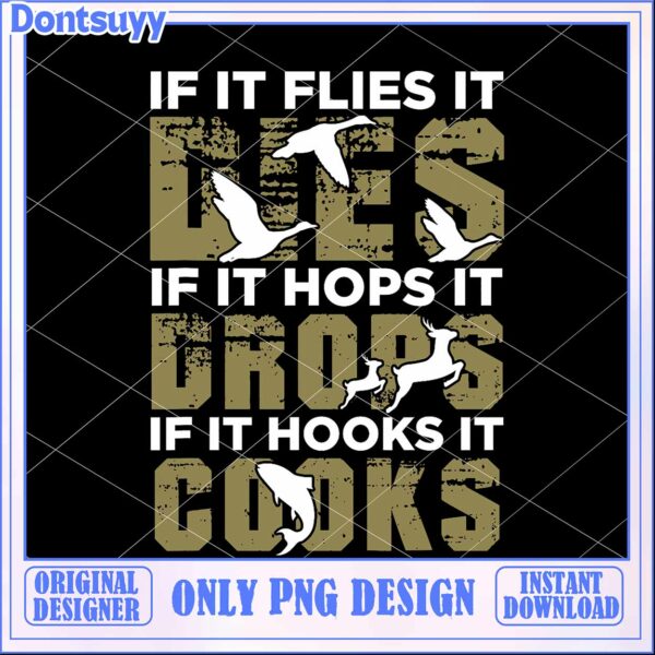 Hunting Fishing PNG Design
