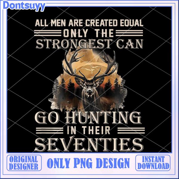Hunting 70s Deer PNG Design