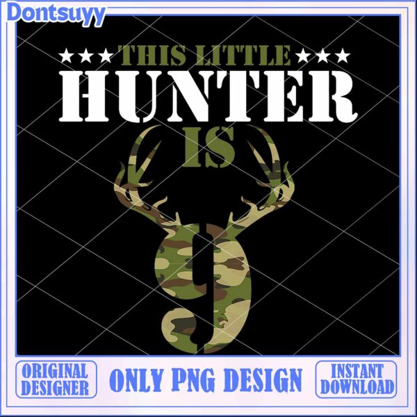 Hunter Boy 9th Birthday PNG