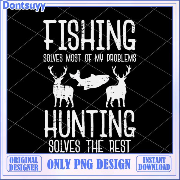 Fishing & Hunting PNG Design