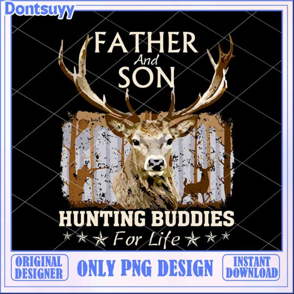 Father Son Hunting Buddies PNG