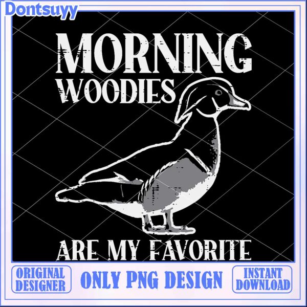 Duck PNG Morning Woodies Design